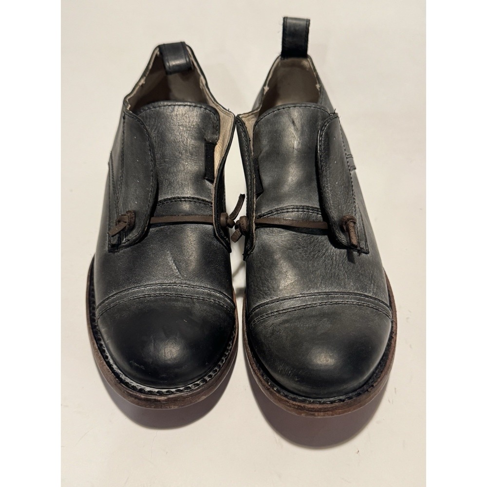 Freebird Mabel Black Leather Oxfords Womens sz 9 - Picture 1 of 9